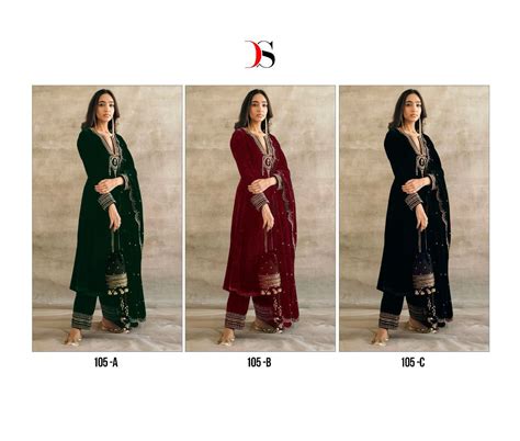 105 Abc Deepsy Velvet Suits Wholesale Price – Kavya Style Plus
