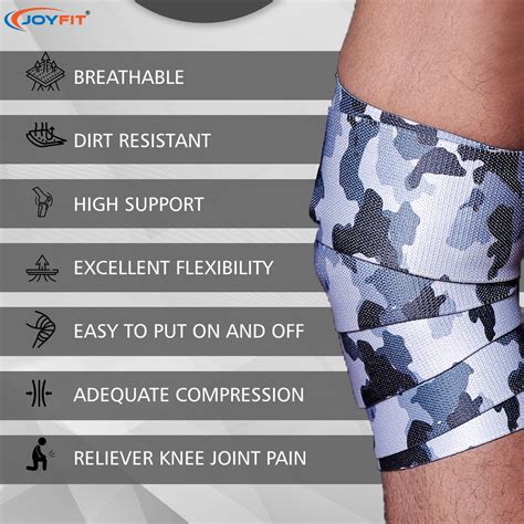 Knee Wraps for Weightlifting, squatting in gym | Joyfit