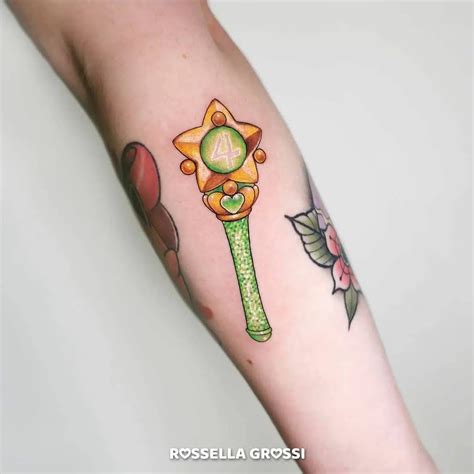 Sailor Moon Wand Tattoo