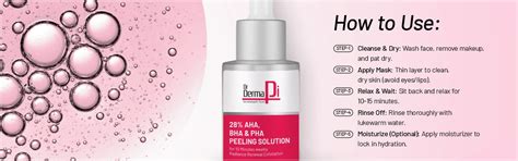 28% AHA+BHA+PHA Peeling Solution Makes Skin Glow And Cleanses Pores-30 ...