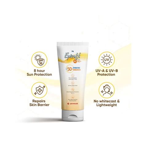 Episoft AC SPF 50 + Hydrating Sunscreen Gel (50 gm) - Cureka - Online ...