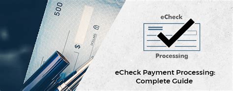 Image result for Electronic Check Payment Processing