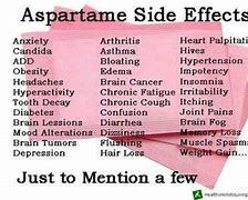 Image result for Aspartame problems