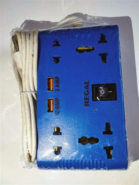 ZEBRONICS ZEB-PS2120 USB 2500W USB Power Extension Socket 2 USB Ports ...