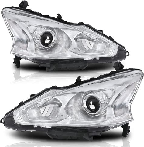 Amazon.com: ALZIRIA Headlight Assembly Compatible with 2013 2014 2015 13 14 15 Nissan Altima ...