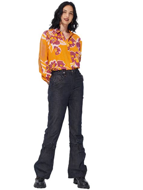 RECAP Women's Floral Print Button-Down Shirt – Mask