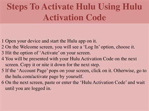 Image result for Hulu Activation Code