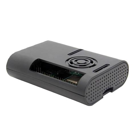 Official Raspberry Pi 4 Black Compact Abs Case with Fan – Robocraze