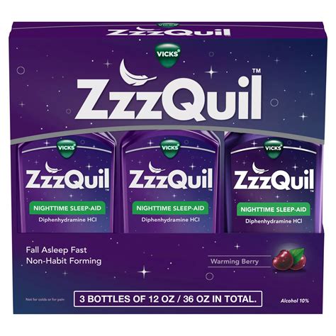 ZzzQuil Nighttime Sleep-Aid Liquid Warming Berry Flavor, 36 oz. | BJ's ...