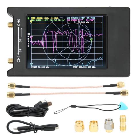 4in Display Portable Vector Network Analyzer Kit VNA Measurement Tool ...