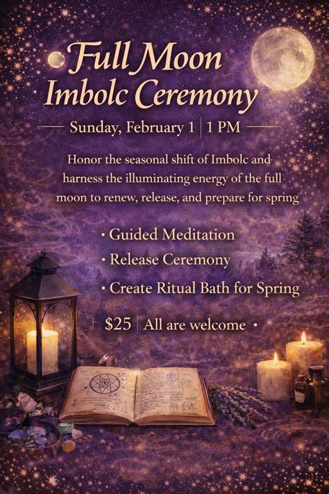 Full Moon Imbolc Ceremony, 2316 E Mishawaka Ave, South Bend, IN, United ...