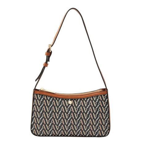 Buy Tan Mika Monogram Baguette Bag Online - Accessorize India