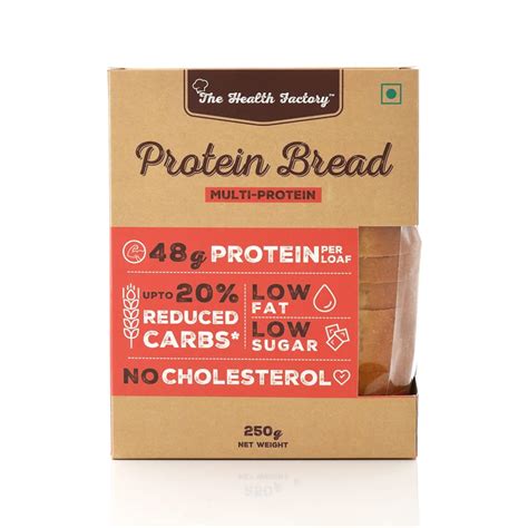 The Health Factory Protein Bread- Multi Protein 750 Gm (250 Gm x Pack ...