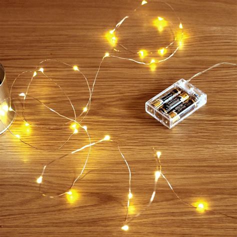 Buy fizzytech 3 Meter 30 Led Fairy String Lights Battery Powered Copper ...