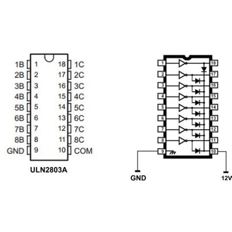Buy ULN2803a - DARLINGTON TRANSISTOR ARRAYS : ElementzOnline ...