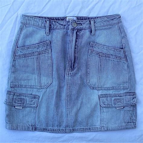 Light Blue Denim Skirt