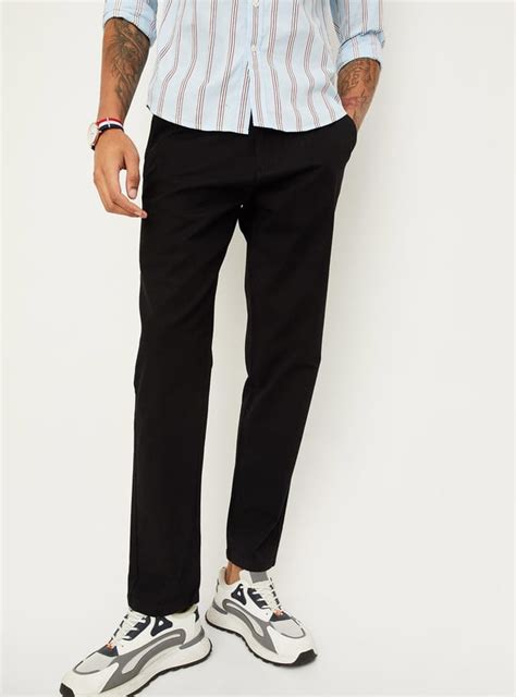 Buy Men Solid Stretchable Slim Fit Chinos Online at just Rs. 1399.0 ...