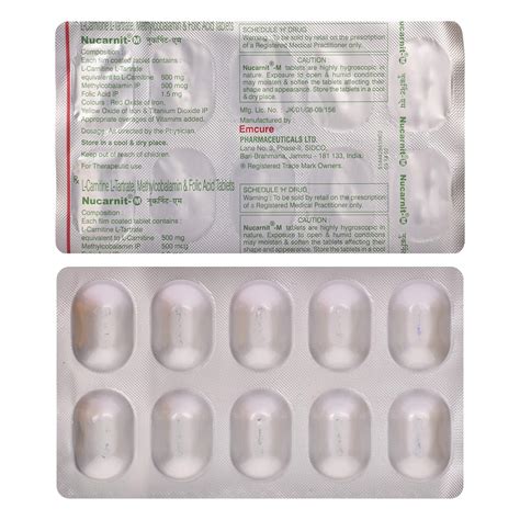 Nucarnit M - Strip of 10 Tablets : Amazon.in: Health & Personal Care