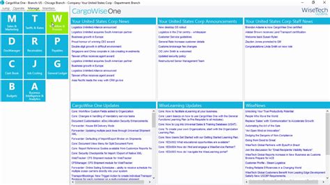 CargoWise Tutorial 的图像结果