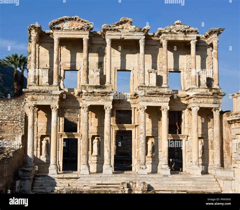 The Celsus Library at Ephesus, Turkey Stock Photo - Alamy