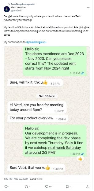 Bengaluru landlord turns tech adviser for tenant - Bengaluru landlord ...