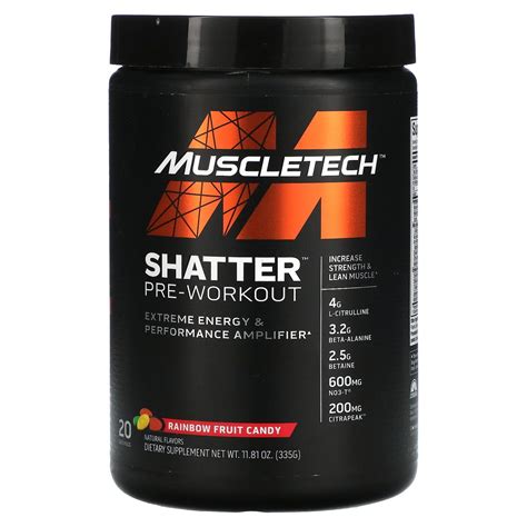 MuscleTech Rainbow Fruit Candy Shatter Pre-Workout - India | Ubuy