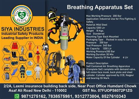 Breathing Apparatus Set - 300 Bar Scba Cylinder Trader - Retailer from ...