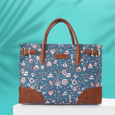 Fargo Canvas Laptop Handbag for Women - Stylish & Durable Tote Bag ...