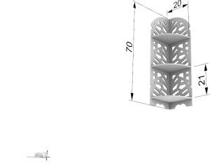 Vector MULTIWOOD CNC CORNER PLANT STAND Plastic Display Unit Price in ...