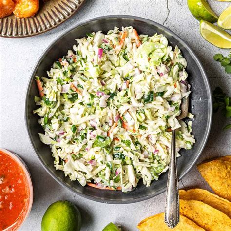 Cabbage Slaw For Fish Tacos