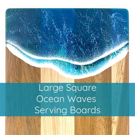 Large Square Ocean Waves Serving Boards - jmp flow + design