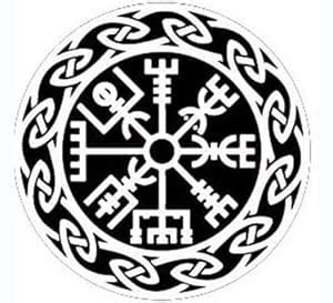 OTA Sticker VEGVISER Wheel Viking Rune Odin Alphabet Eye Fear Powerful ...
