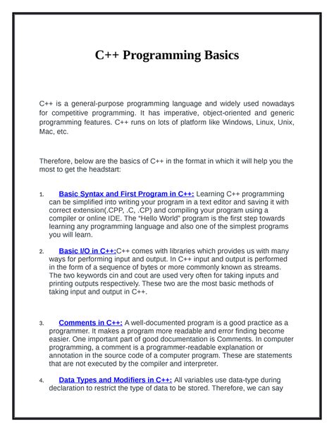 Image result for Basics of C Programming Language
