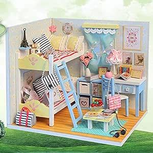 Buy Generic Small DIY Dollhouse 3D Wooden Mini Doll House Lifelike ...