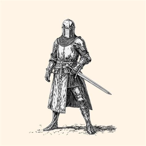 Medieval knight drawing Images - Free Download on Freepik