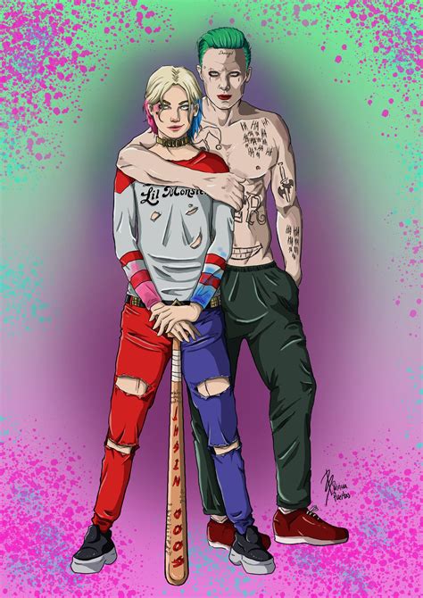 Harley Quinn & Joker - Genderbend, Patya Puertas | Harley quinn drawing ...