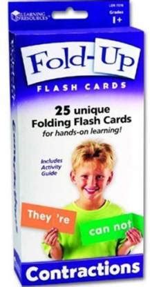 Generic Learning Resources Fold Up Flashcards, Contractions Price in ...