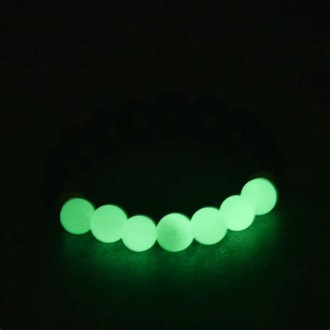 Buy Mystiqs Kids Green Glowing Stone & Lava Rock Beaded Adjustable ...