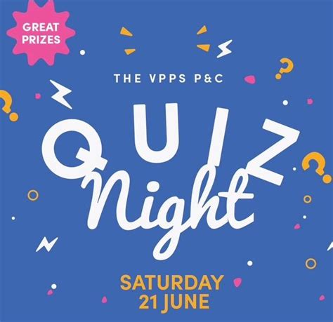 VPPS P&C Quiz Night , Harold Hawthorne Community Centre, Perth, 21 June ...