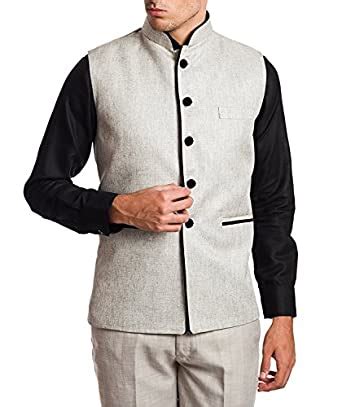 Buy BSV White Nehru Jacket at Amazon.in