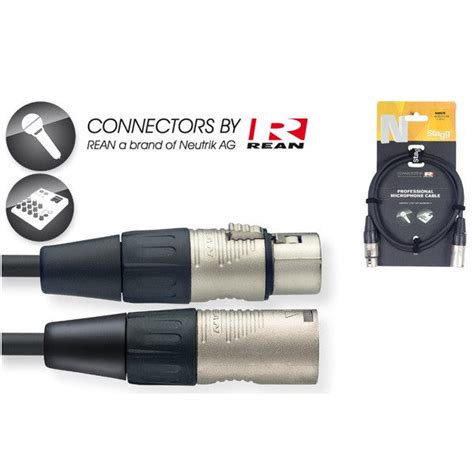 BAJAAO.COM - Buy Stagg NMC3R XLR Male to XLR Female Microphone Cable ...