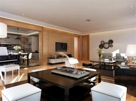 现代简约二居室70平米5万-天丰国际装修案例-广州房天下家居装修网