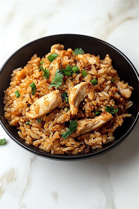High Protein Crispy Garlic Chicken Fried Rice | JustWorthi