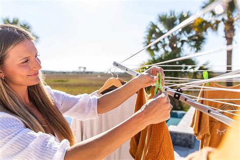 Buy MRQ Umbrella Clothesline, Clothes Drying Rack! Rotating Outdoor and ...