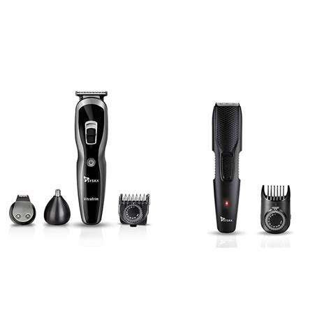 SYSKA HT3333K Corded & Cordless Stainless Steel Blade Grooming Trimmer ...