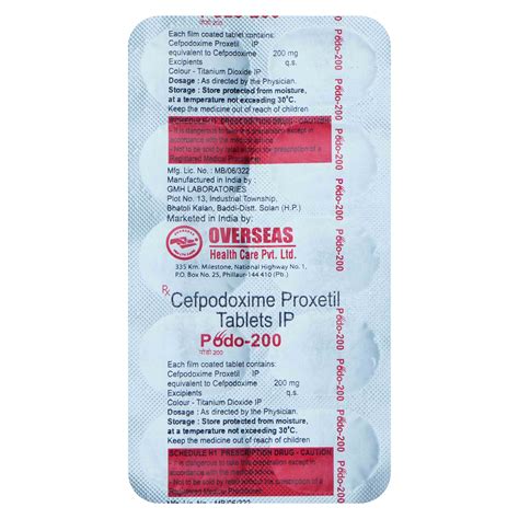 Podo 200 mg Tablet | Uses, Side Effects, Price | Apollo Pharmacy
