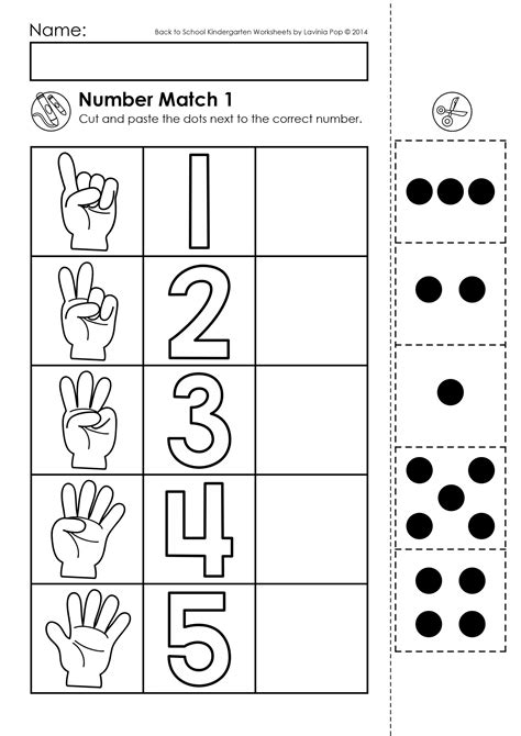Numbers and Counting Worksheets for Kindergarten