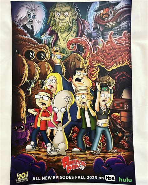 American Dad! official SDCC 2023 poster. : r/americandad