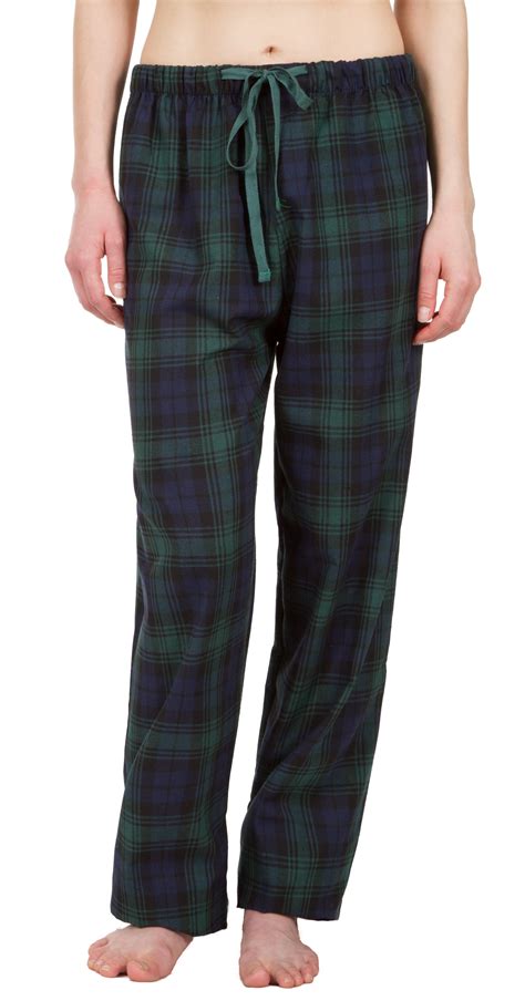 "Leisureland Women's Green Plaid Lounge Pajama Pants" - Walmart.com