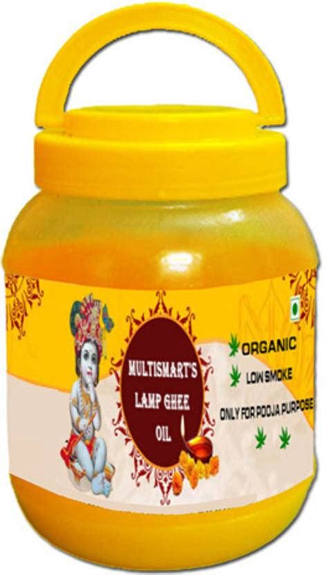 MULTI-S-MART Puja Ghee for smokeless lamp for puja Purpose 800ml Price ...